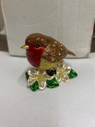 Soprammobile Uccello con Uovo Decorato