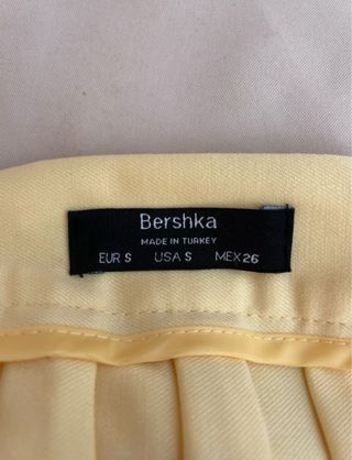 Gonna plissettata Bershka gialla