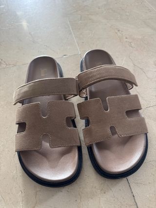 Sandali Shein Design Hermes Marrone/Beige