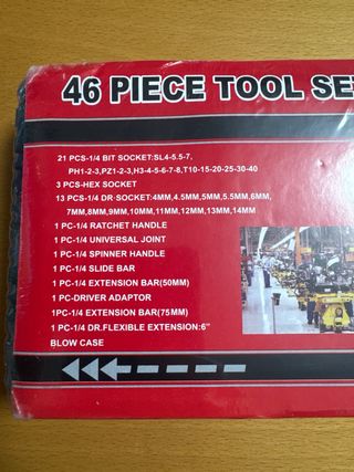 Set 46 Piezas Herramientas Manuales