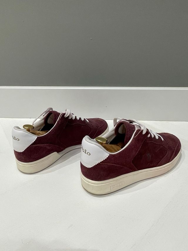 Zapatillas Polo Ralph Lauren burdeos talla 40