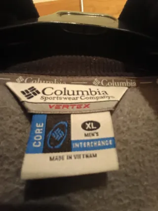 Anorak Columbia Caballero Rojo y Blanco