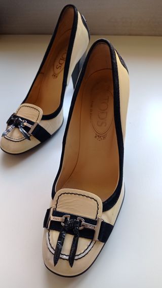 TOD'S Scarpe Donna Beige/Nero 36.5