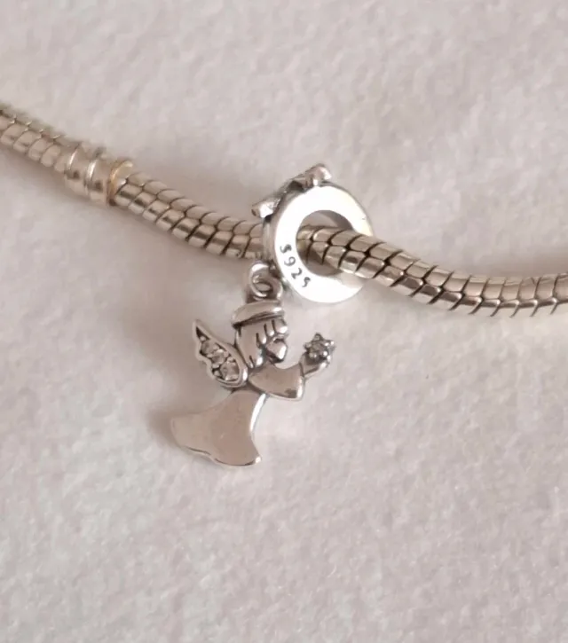 Colgante Ángel con Cruz Plata