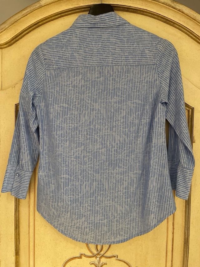 Camisa OPIUM azul y blanca