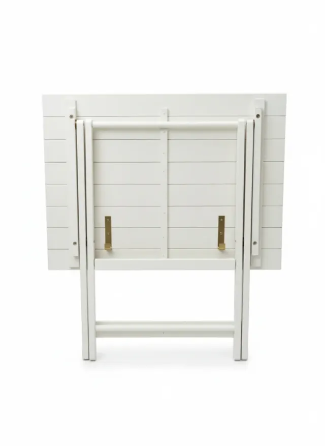 Mesa Plegable Blanca - Ideal Balcón/Terraza/Auxili