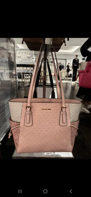 Bolso Tote Michael Kors Original Azul y Blanco