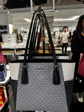 Bolso Tote Michael Kors Original Azul y Blanco