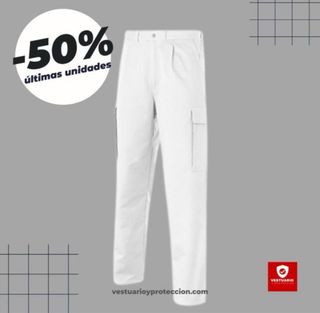 Pantalones de trabajo blancos