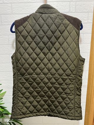 Chaleco Belstaff verde y marrón