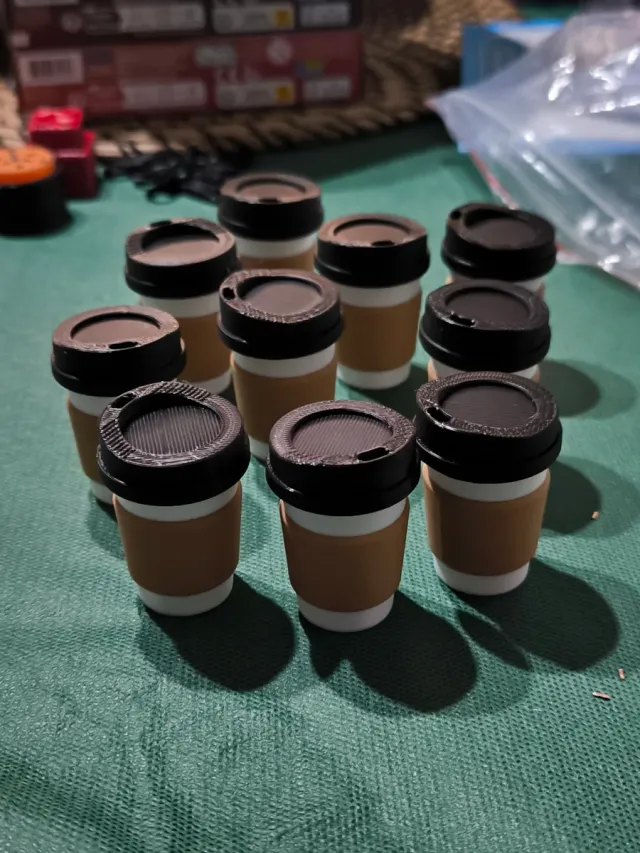 Tazas de café de juguete