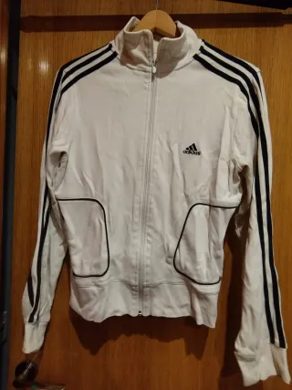 Chaqueta Adidas Mujer Blanca y Negra