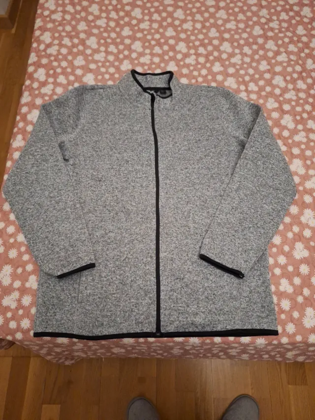 Chaqueta polar hombre gris