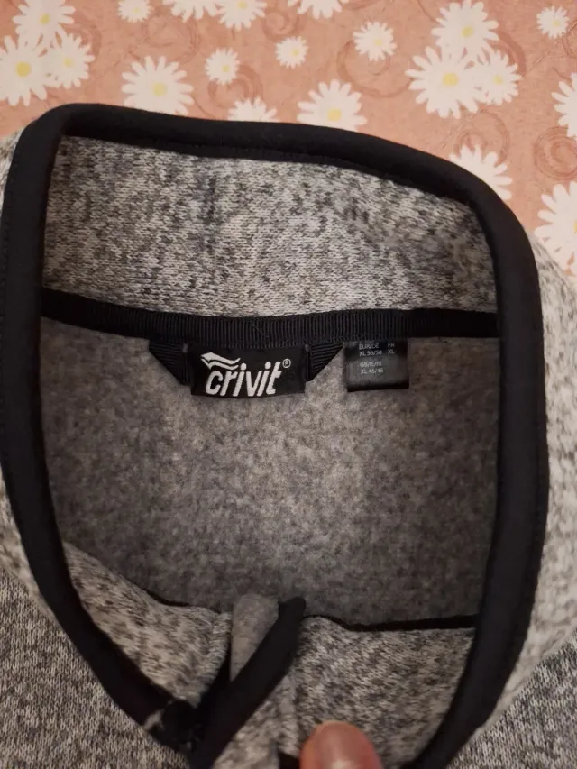 Chaqueta polar hombre gris