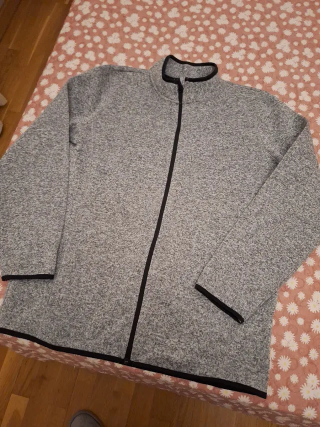 Chaqueta polar hombre gris