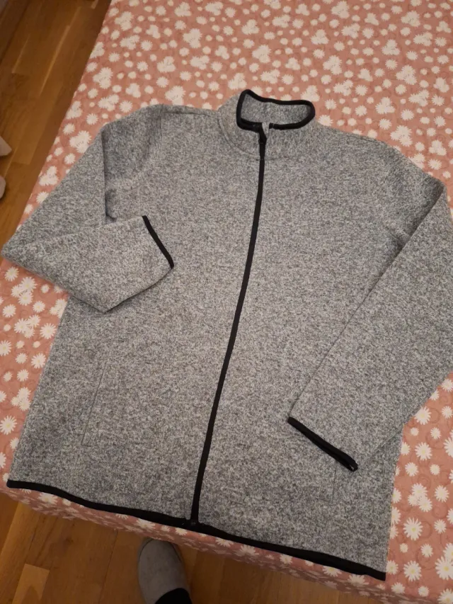 Chaqueta polar hombre gris