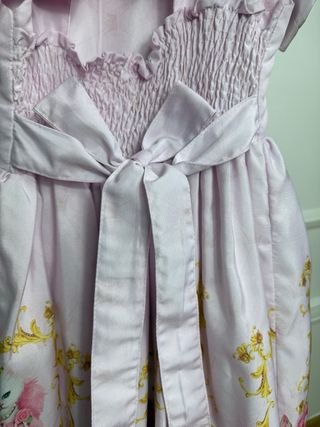 Vestido Rosa Cerimónia Criança Tamanho 8