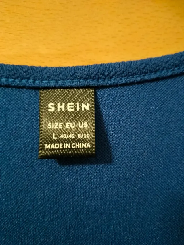 Vestido azul con perlas Talla L