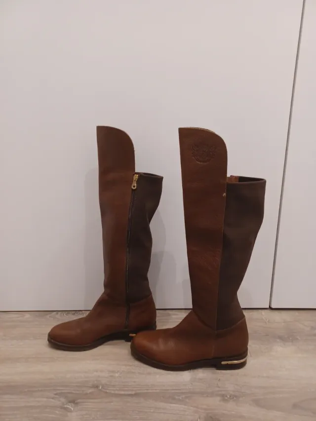 Botas altas piel mujer Pedro Miralles Marrón