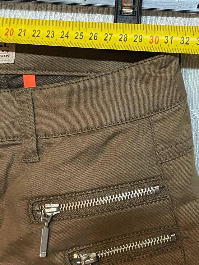 Pantalón ONLY mujer verde oliva stretch