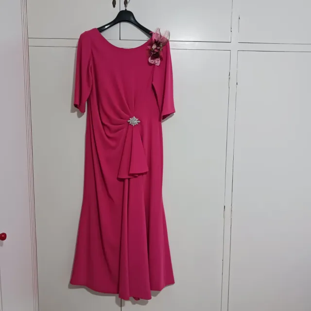 Traje fiesta/madrina rosa