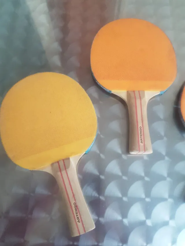 Set 4 Palas Ping Pong + Funda