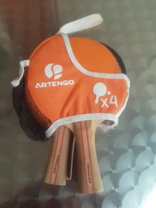 Set 4 Palas Ping Pong + Funda