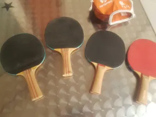 Set 4 Palas Ping Pong + Funda