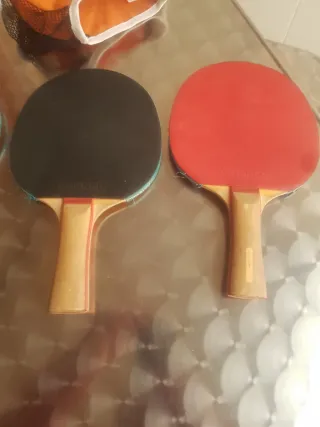 Set 4 Palas Ping Pong + Funda