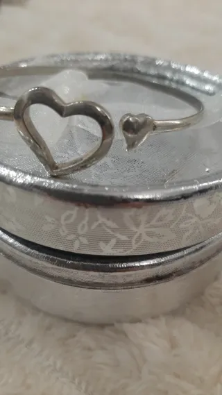 Brazalete Plata 925 Corazón