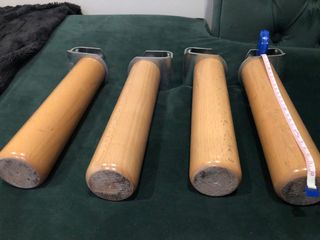 4 patas de madera maciza 25cm