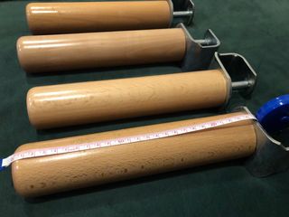 4 patas de madera maciza 25cm