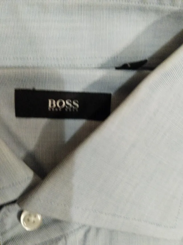 Camisa Hugo Boss Azul Hombre