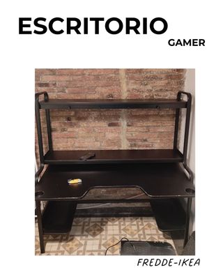 Escritorio gaming IKEA FREDDE – 90€