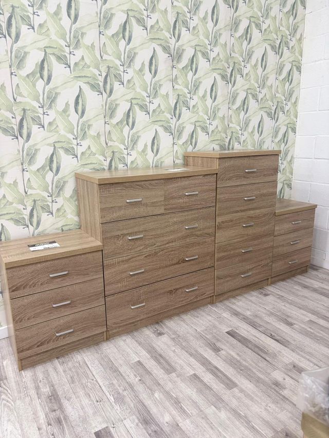 Pack Cómoda + 2 Mesitas + Sinfonier