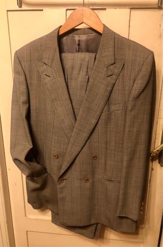 Traje Cruzado Ermenegildo Zegna Gris