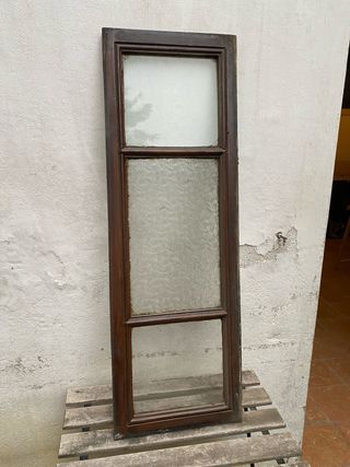 Ventana interior madera 3 cristales