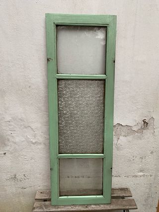 Ventana interior madera 3 cristales