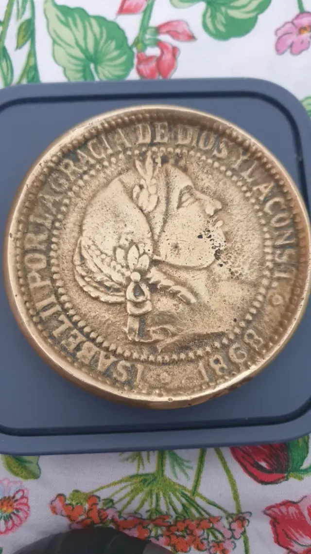 Medaglia Bronzo Isabella II 1868
