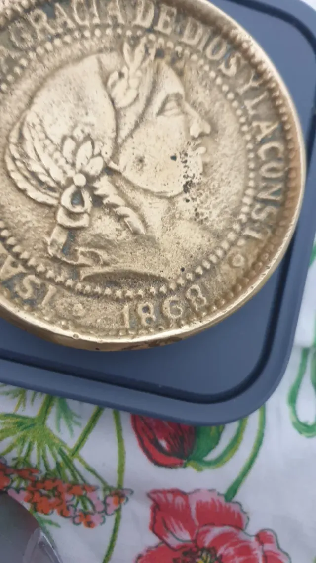 Medaglia Bronzo Isabella II 1868