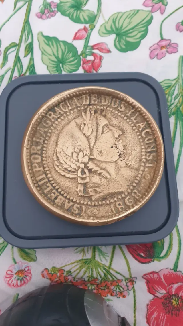 Medaglia Bronzo Isabella II 1868