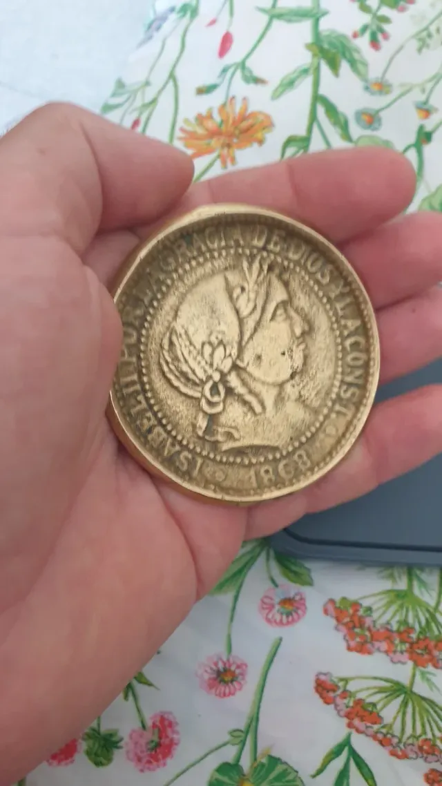 Medaglia Bronzo Isabella II 1868