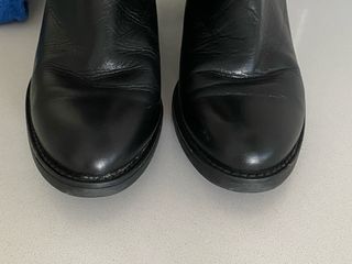 Botines de piel,negras, talla 38