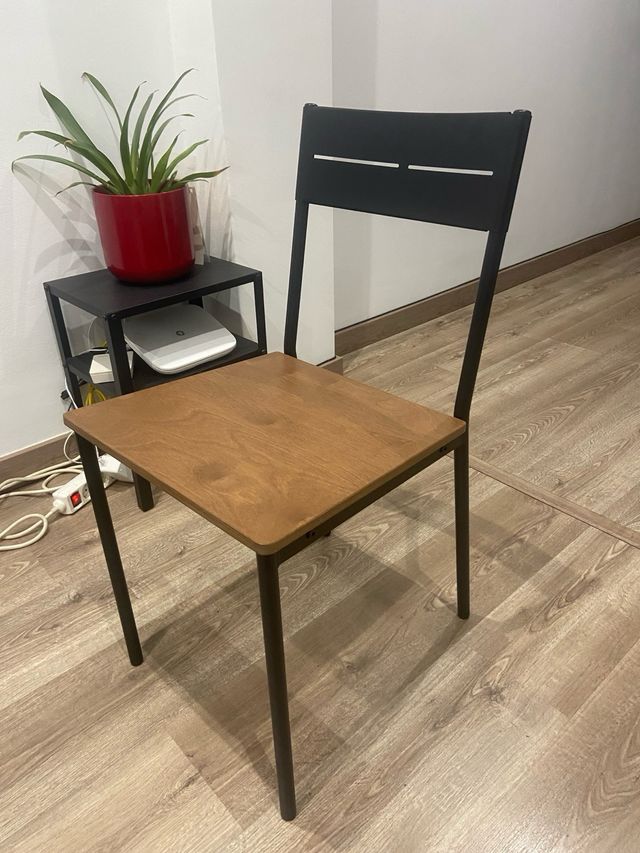 4 Sillas Ikea Buslatt Marrón/Negra