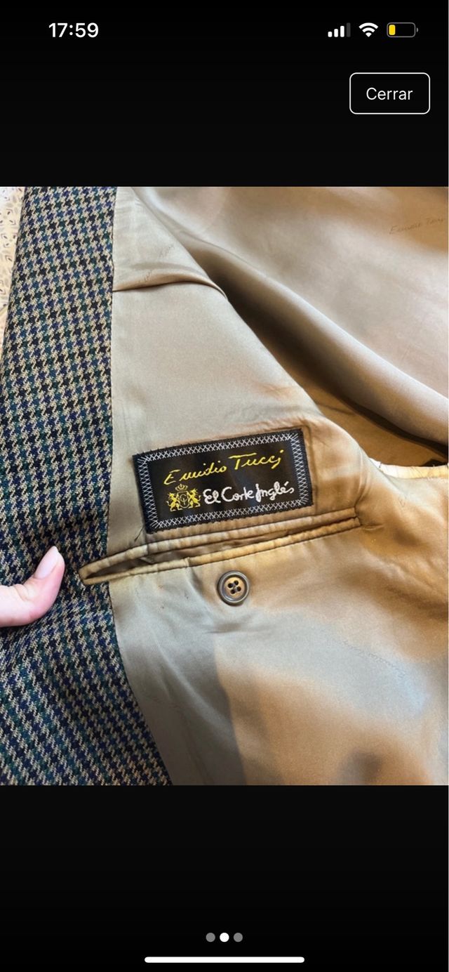 Chaqueta Emidio Tucci Beige y Marrón