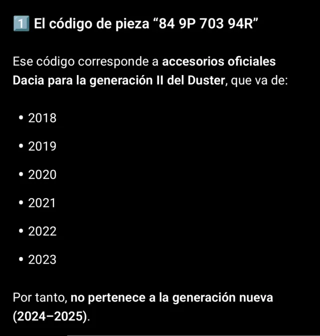 Alfombra Maletero Dacia Duster