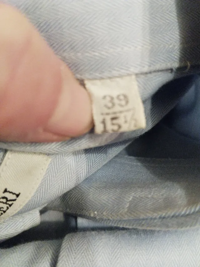 Camisa de vestir azul hombre