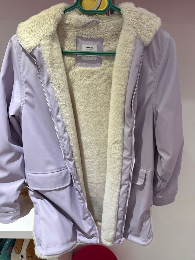 Chaqueta niña Lefties morada forrada