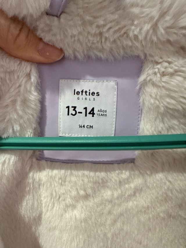 Chaqueta niña Lefties morada forrada