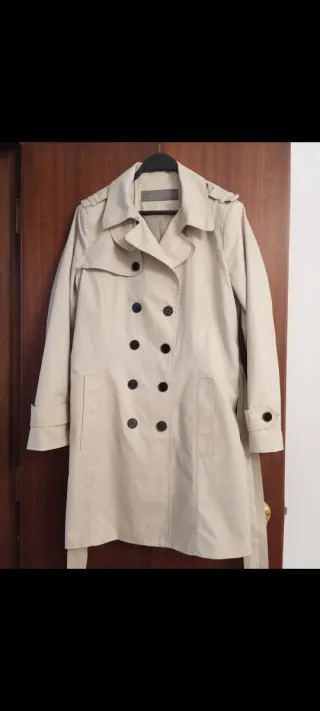 Gabardina básica beige